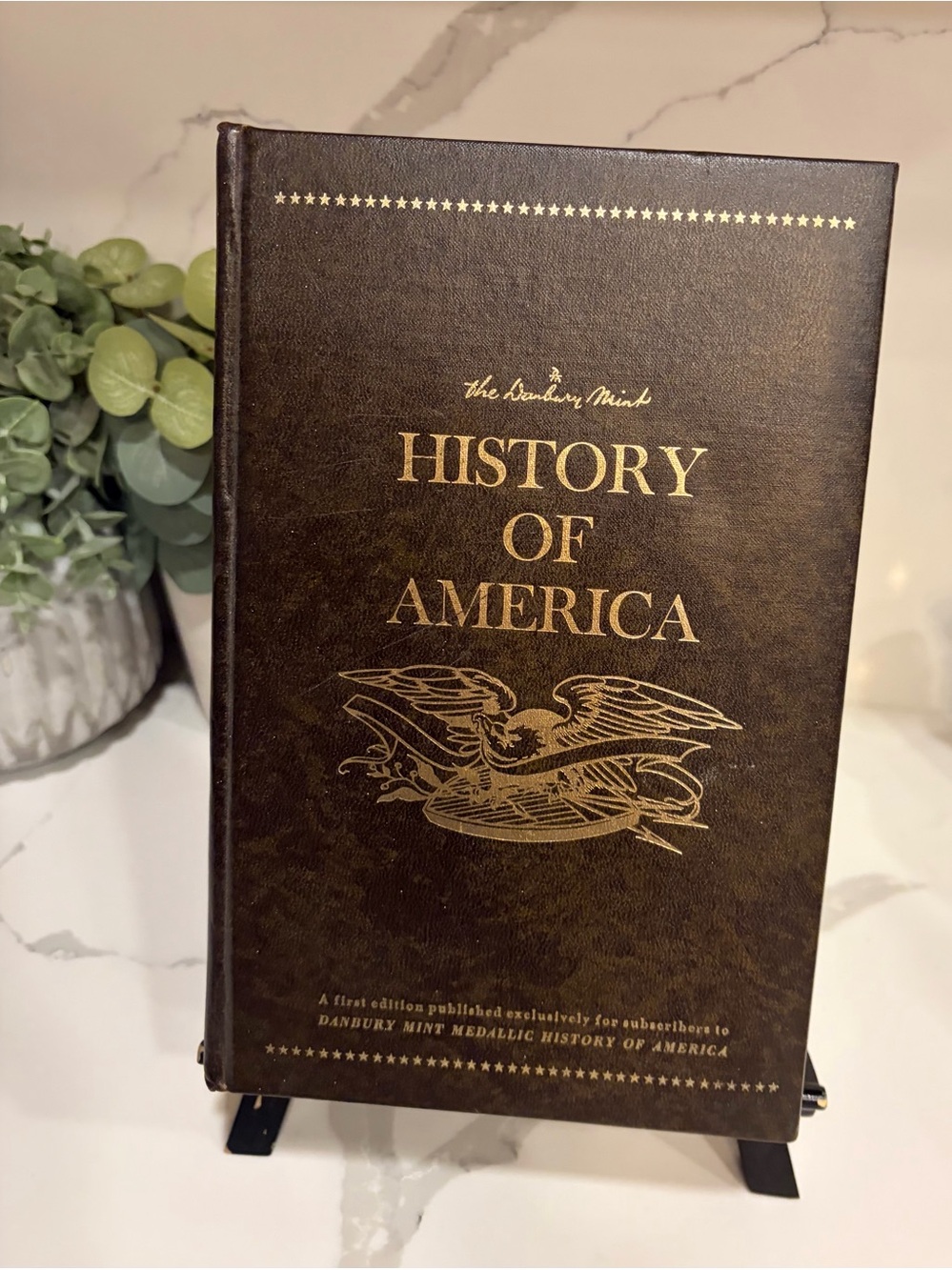 Vintage 1974 Danbury Mint History of America Hardcover Book First Edition